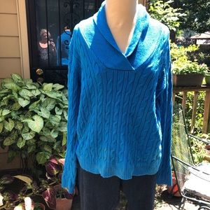 Turquoise blue sweater